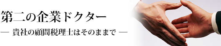 第二の企業ドクター　貴社の顧問税理士はそのままで